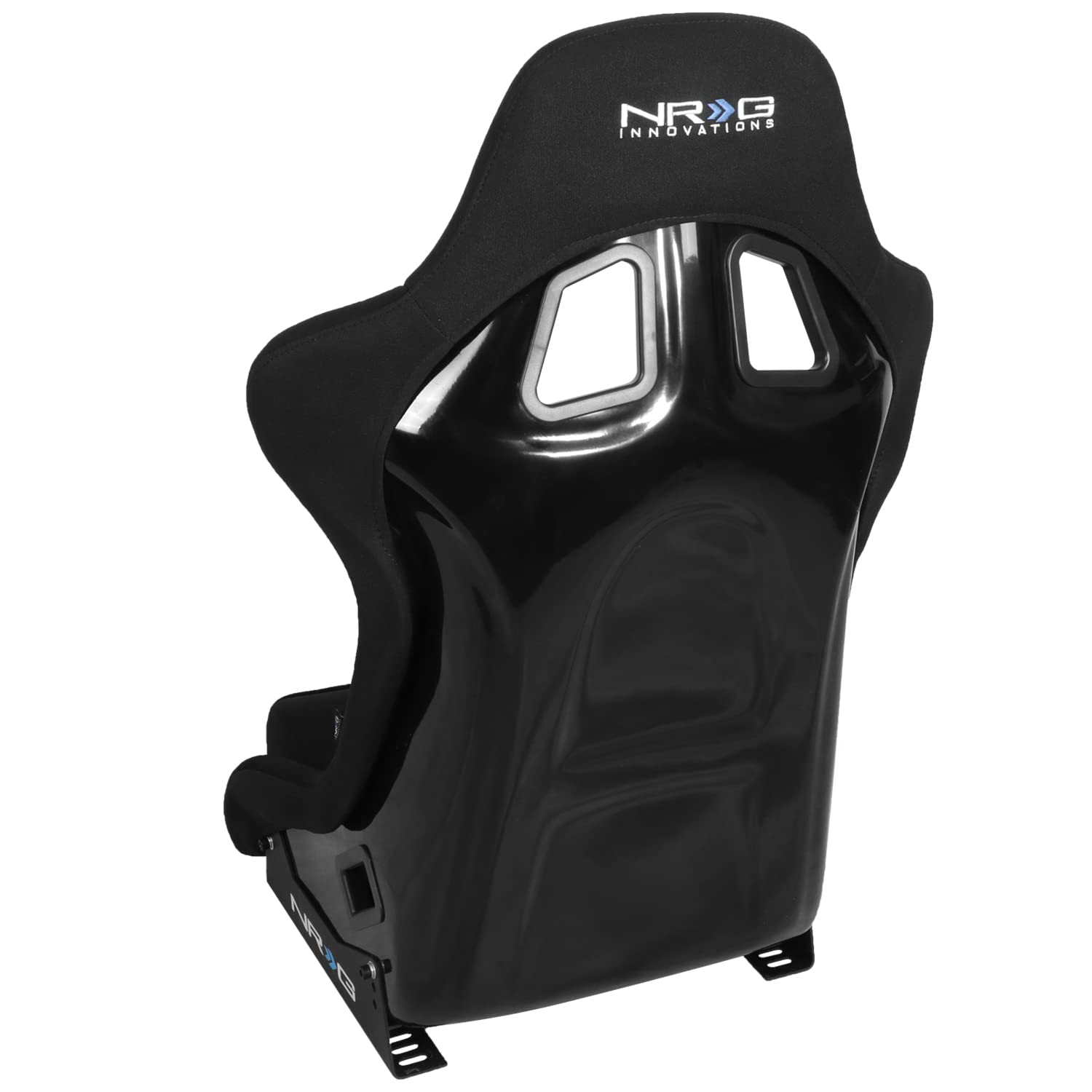 NRG Innovations Fixed Back Sport Bucket Seat - FRP Fiber Glass - Large - Part # FRP-300 Black