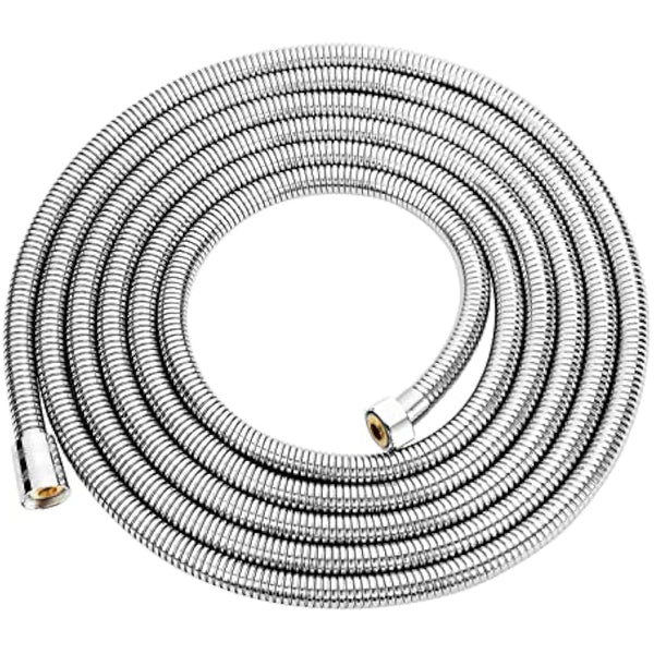 Aopoy Long Shower Hose 4m, 157" Metal Stainless Steel Shower Pipe, Anti-Kink and Leakproof, Bathroom Shower Cable, Easy DIY Replacement