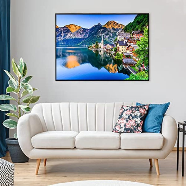 HUADADA Jigsaw Puzzles for Adults 1000 Piece Jigsaw Puzzles for Adult,JigsawPuzzle 1000 Pieces for Adults Challenging Puzzle Games（Hallstatt village）