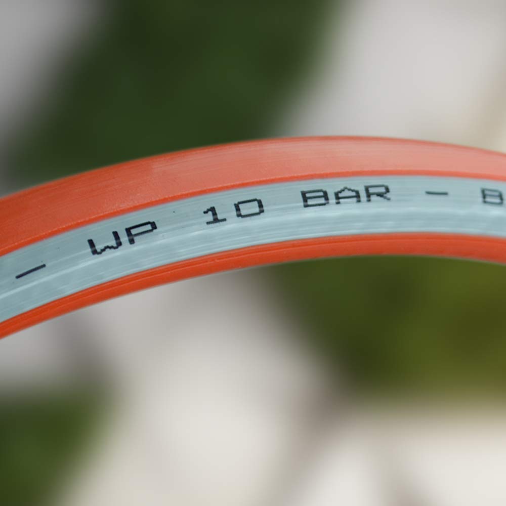 Faithfull FAIHOSE50PRE 50M (164 ft) Prestige Heavy-Duty Reinforced PVC Garden Hose 12.7 mm (1/2 Inch) Diameter, Orange