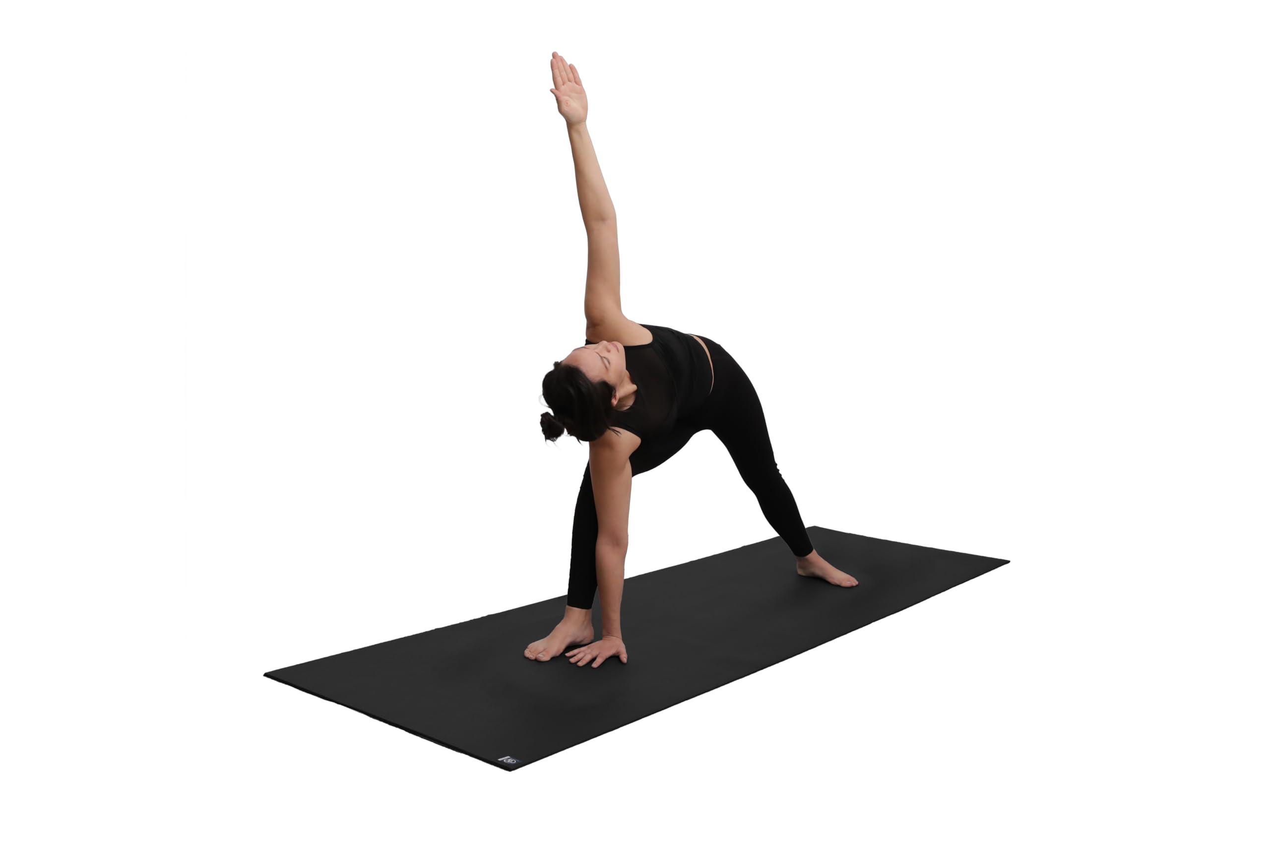 Yoga-Mad Studio Yoga Mat | Extra Long 220cm Length | 80cm Width | Non Slip High Density Exercise Mat | Used for Pilates, Yoga, Stretching, Home