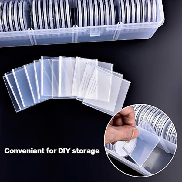 168 Pieces 46mm Coin Capsules with Foam Gasket and Plastic Storage Organizer Box, 6 Sizes (20/25/27/30/38/46mm) Coins Collector Case Holder for Coin Collection Supplies
