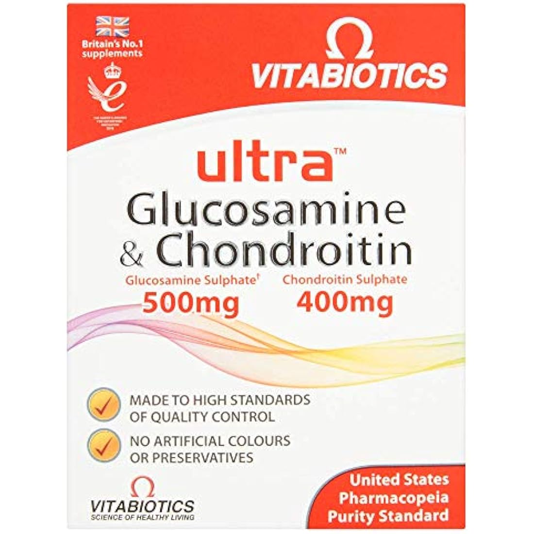 Glucosamine and Chondroitin Tablets, by Vitabiotics Ultra