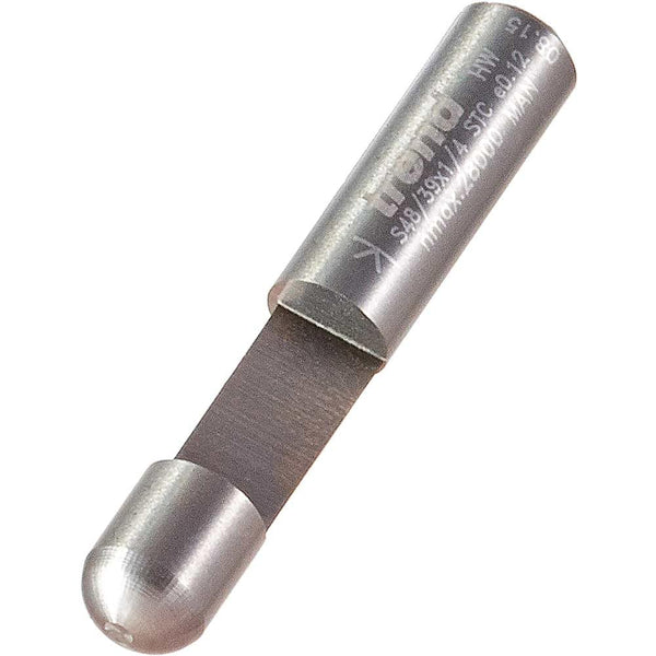 Trend Professional Guided Trimmer, 1/2 Inch Shank, 12.7mm Cut Diameter, 50mm Cut Length, Tungsten Carbide Tipped, 46/23X1/2TC