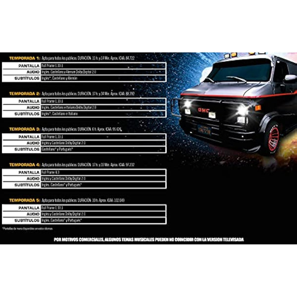 El equipo A - Temporadas 1-5 (Edición 2021) - DVD