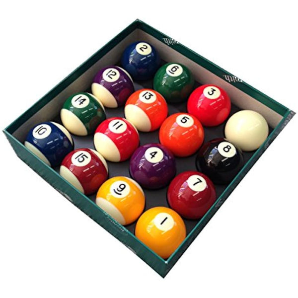 Aramith Premier Spots & Stripes 2-Inch Pool Balls with 1 7/8" White Cue Ball