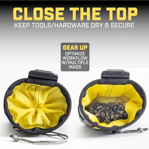 Joey Pouch | Clip-On Tool Belt Bag for Tools, Screws, and Nails - Great for an Electrician, HVAC Tech, Plumber, Carpenter, Contractor, Handy Man, and Any Tradesperson Who Wears a Small Utility Pouch