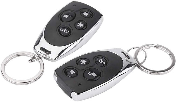 TKSE Car Security System, Universal Car Alarm Security Protection System Keyless Entry with 2 Remote Controls Siren