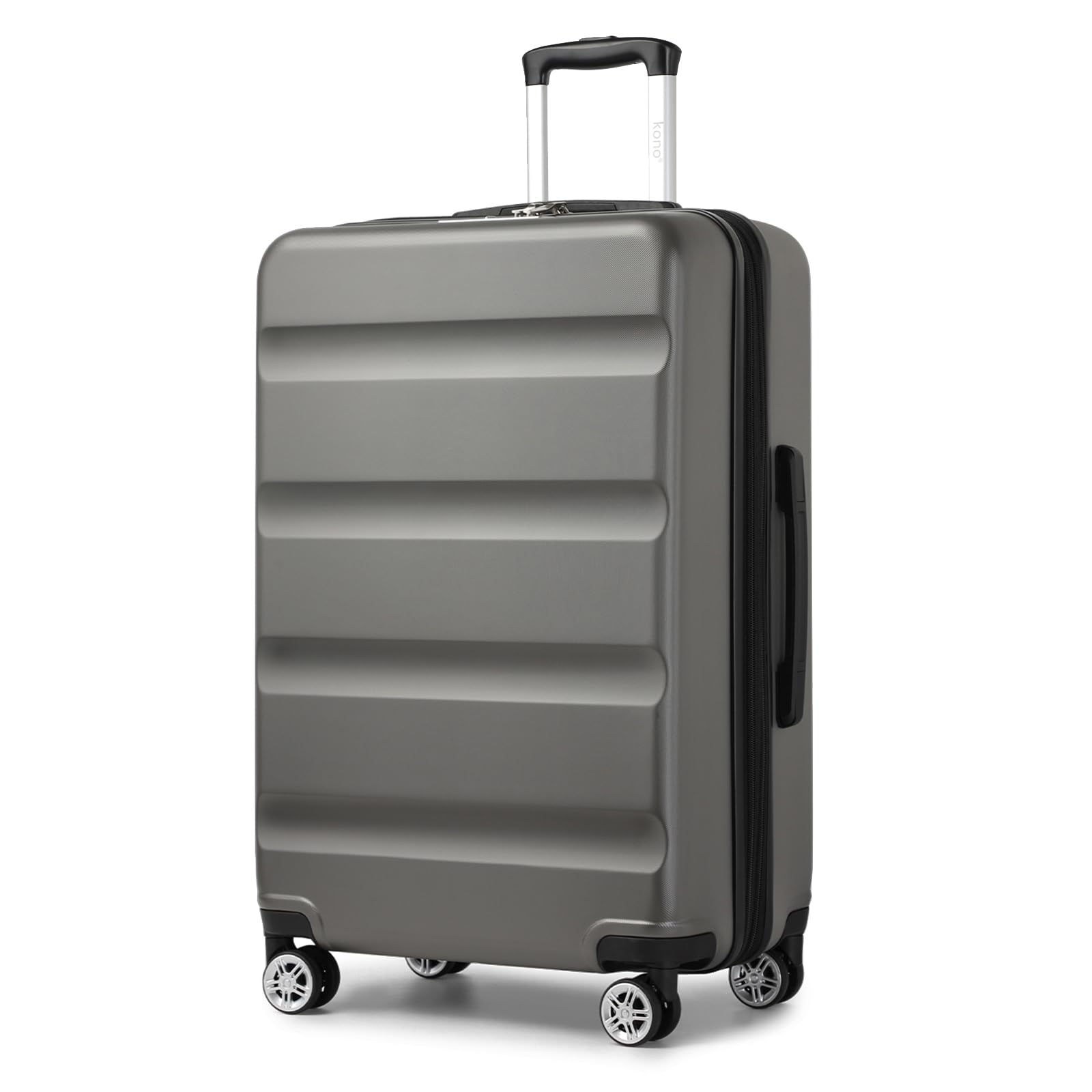 Kono Lightweight 28" Large Suitcase | Hard Shell with TSA Lock | 4 Dual Spinner Wheels | Expandable Design for Easy Travel | Perfect for Business & Vacation (Cream White,75x47.5x29.5cm)
