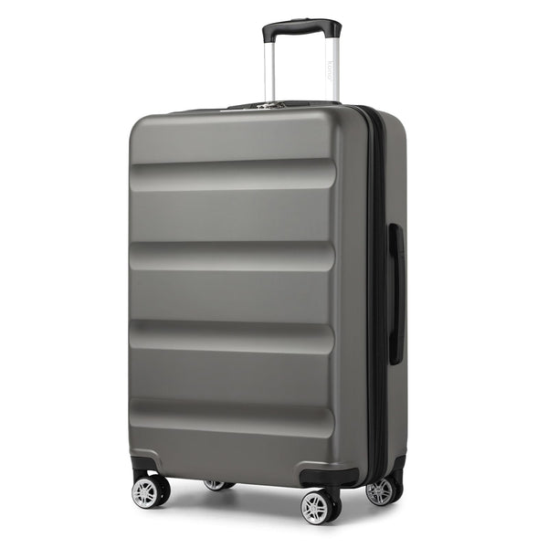 Kono Lightweight 28" Large Suitcase | Hard Shell with TSA Lock | 4 Dual Spinner Wheels | Expandable Design for Easy Travel | Perfect for Business & Vacation (Cream White,75x47.5x29.5cm)