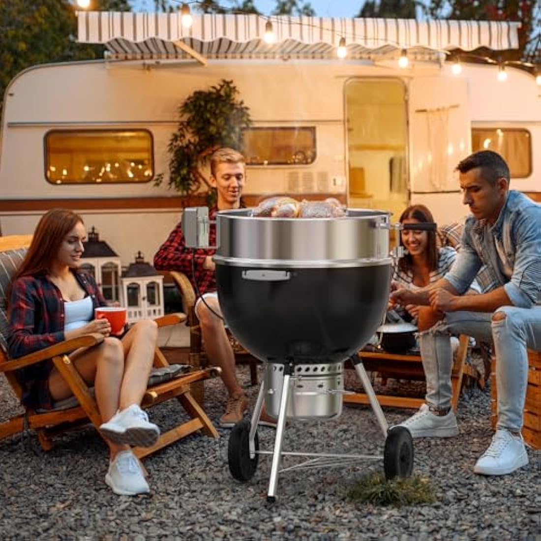 onlyfire Steel Rotisserie Forks, 2 Pcs, Fits 12 MM hexagon & 10 MM and 8 MM square Spit Rods, Replacement for Rotisserie Kits, Rust Proof