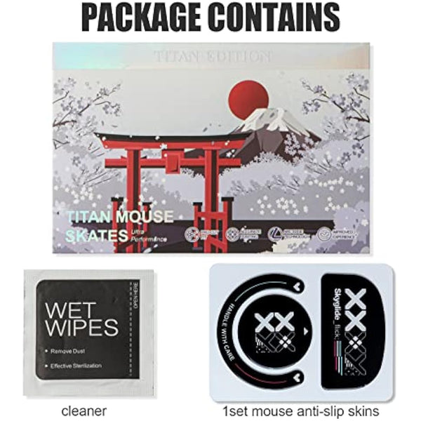 JakeTsai Smoothest Mouse Feet Made of Ultra Flawless Glass, Ultra Fast and Smooth Professional Mouse Upgrade Kit Compatible with Logitech G Pro X Ultralight Gaming Mouse