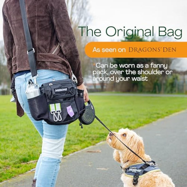 Barking Bags | The Original Dog Walking Bag | Stylish, Waterproof, & Award-Winning | Treat & Poop Bag Dispenser | Perfect for Training, Walks, & Essentials | As Seen on Dragons' Den