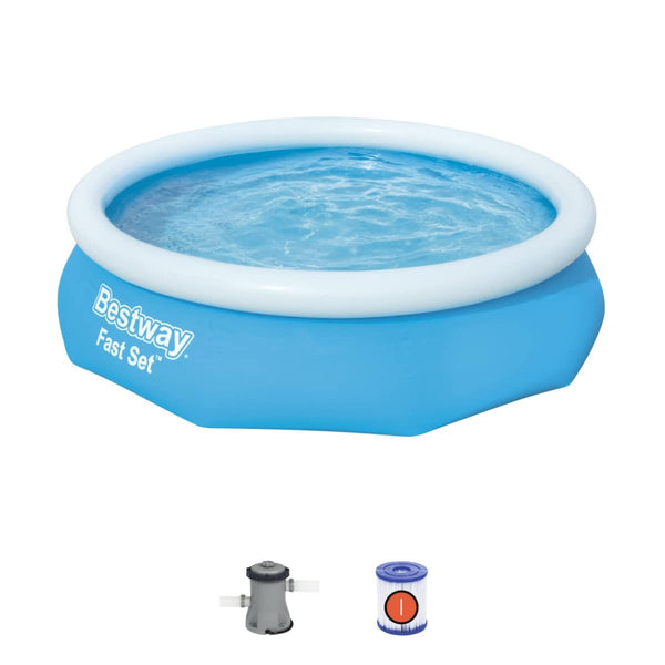 Bestway 6ft x 20in Blue Round Fast Set Inflatable Above Ground Pool