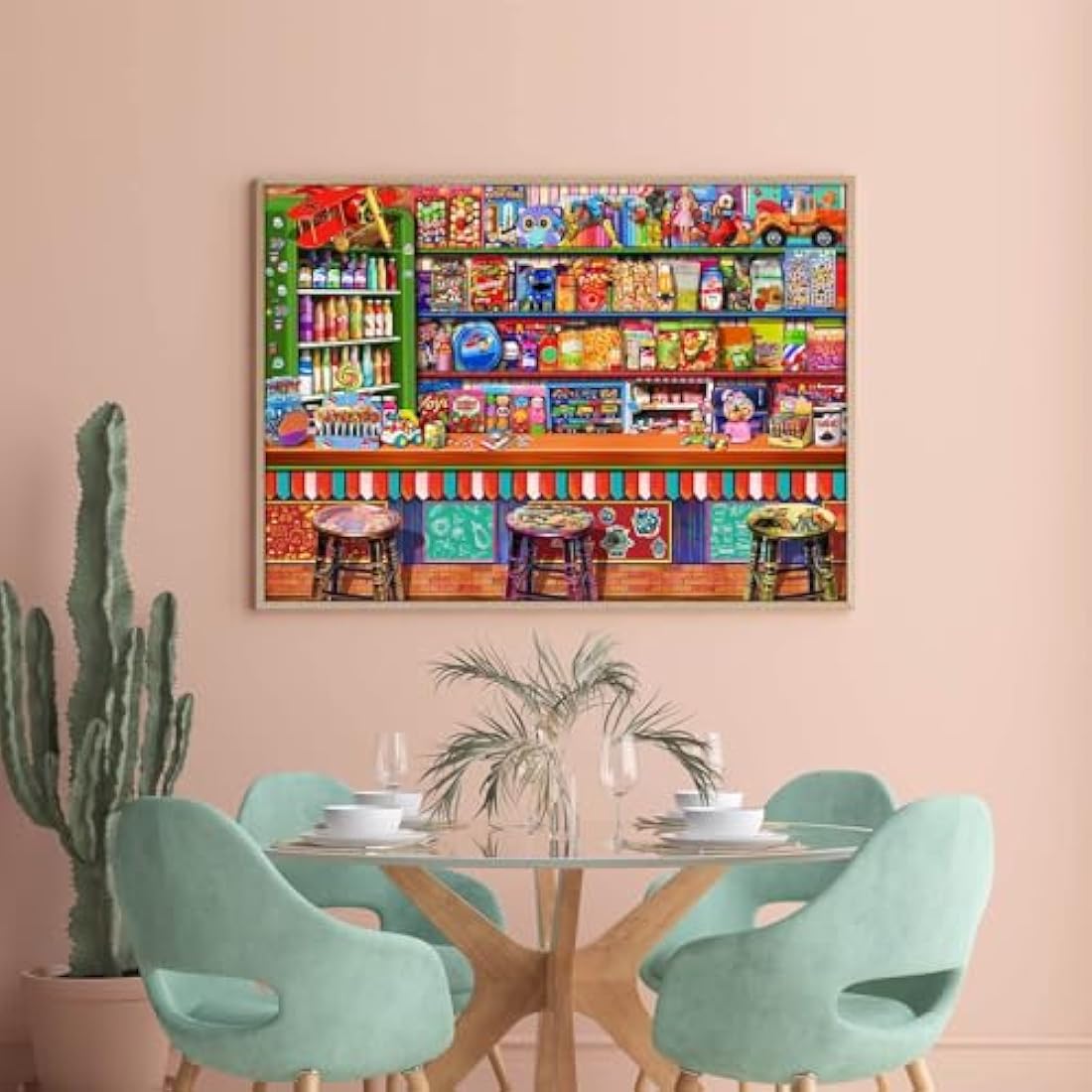 Jigsaw Puzzles 1000 Pieces for Adults -Candy Shop Puzzle-1000 Piece Puzzle Educational Games Home Decoration