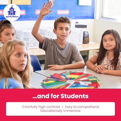 French Language Country Flags - 29 Francophone Countries - Set of 29, Polyester, 8 x 12 Inches