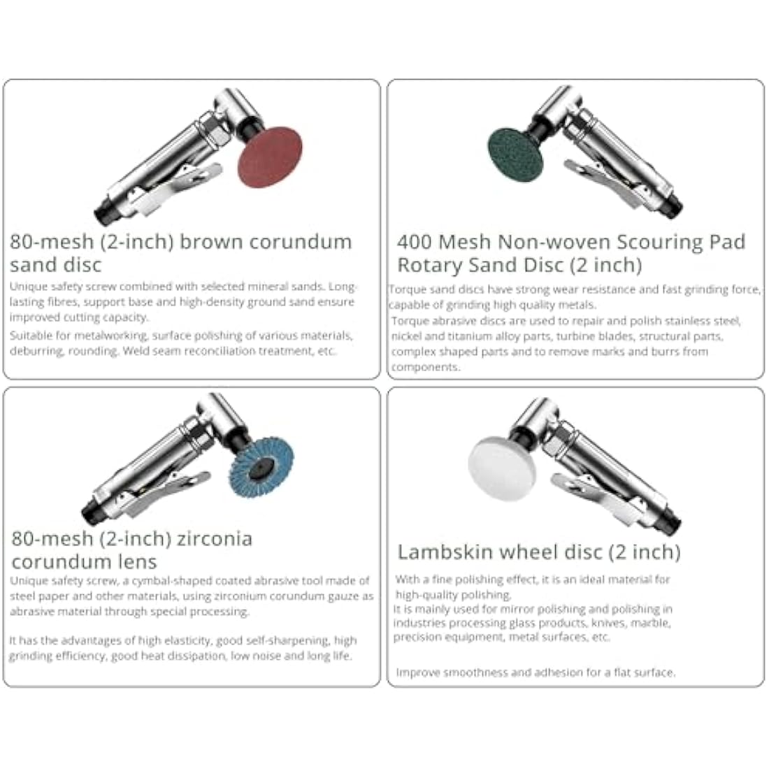 EYPINS Compressed Air Angle Die Grinder 1/4" 90 Degree Mini Sander Grinder Polisher Tool for Contour Grinding,Polishing, Milling