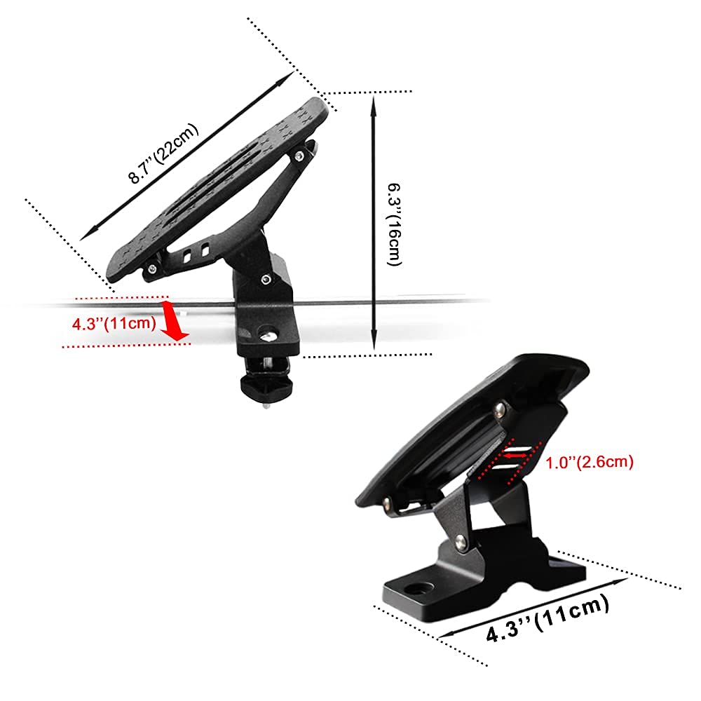 ASMSW 165 LB Kayak Roof Rack Saddles Universal Canoe Boat Carrier 4PCS Black, includes 2?Tie down Straps Top Mounted on Car SUV Crossbar Fit in Width