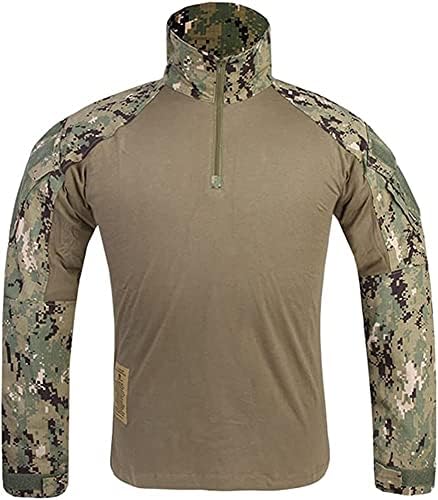 EMERSONGEAR Men's Tactical Shirt,Gen3 Airsoft Combat Army Paintball Quick Dry Long Sleeve BDU T-Shirt Top
