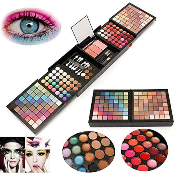 FantasyDay All-in-one Makeup Set Gift Surprise | Full Makeup Kit for Women Multipurpose Essential Starter Bundle Include Eyeshadow Palette Lipstick Blush Concealer Face Powder Eyeliner Mascara Brush