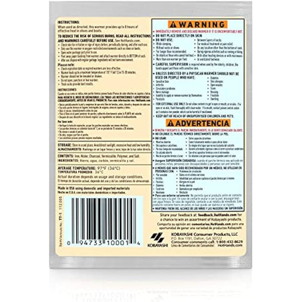 HotHands Toe Warmers - Durable, Odourless, Air Activated - Up to 8 Hours of Heat - 40 Pairs