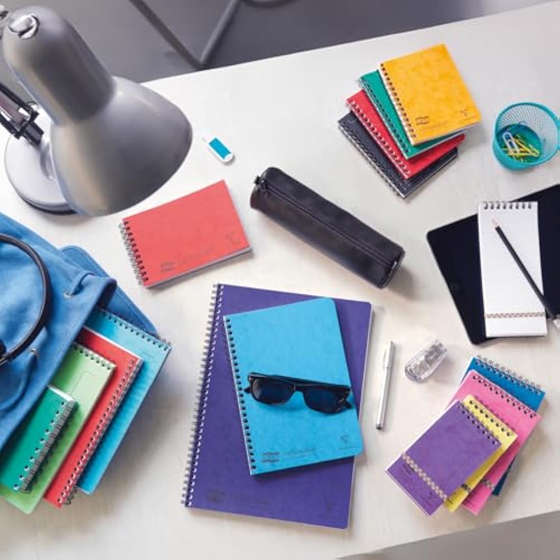 Europa 300 Page Major Wire Top Ruled Pad - Assorted Colour (Pack of 10)