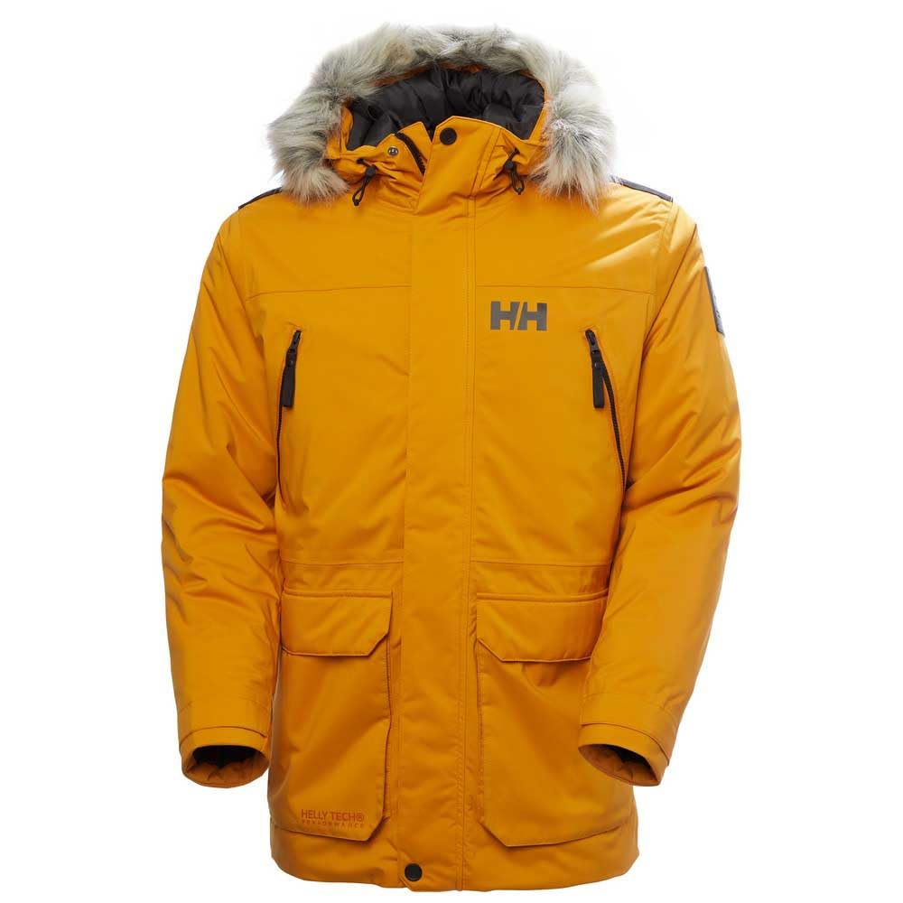 Helly Hansen Men's Reine Parka – Waterproof Insulated Parka with Adjustable Hood and Reflective Details