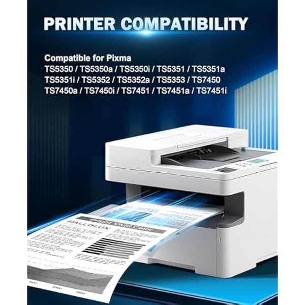 HALLOLUX 560XL Ink Cartridges for Canon 560 561 PG-560XL CL-561XL PG560 CL561 Ink Cartridges for Canon TS5350 TS5300 TS5351 TS7450 TS7451 TS5352 TS5353 (Black, 2-Pack)