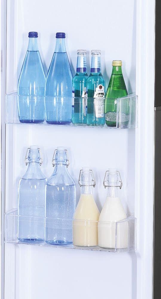 Hoover H-FRIDGE 500 MAXI Freestanding American Fridge Freezer with Water Dispenser, Side by Side, Total No Frost Technology, E Class, 532L Total Capacity, Inox, 91x67x177 cm - HHSBSO6174XWDK-1