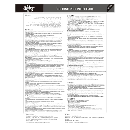 #WEJOY Camping Chairs Folding Recliner Chair Adjustable with Detachable Footrest Headrest Cup Holder Lightweight Portable Reclining Camp Chair Fold Up Chair for Outdoor Beach Garden, Cyan Set of 2