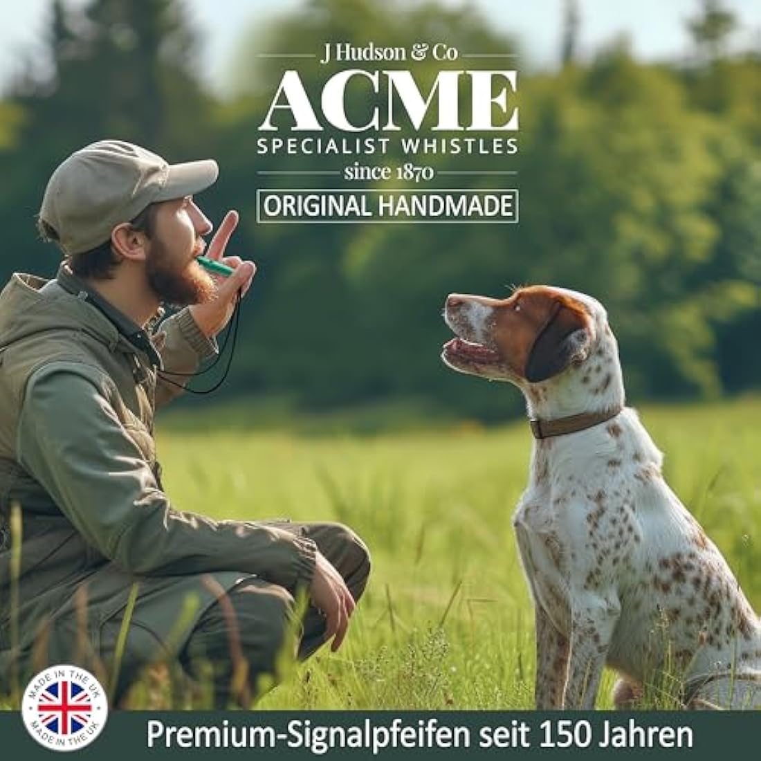 ACME dog whistle no. 211.5 with whistle strap | Original from England | Ideal for dog training | Food-Grade ABS Material | Standardized frequency | Loud and far-reaching