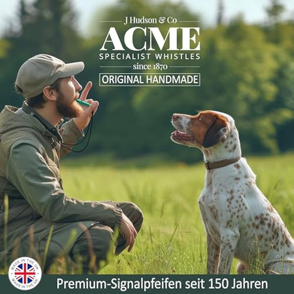 ACME dog whistle no. 211.5 with whistle strap | Original from England | Ideal for dog training | Food-Grade ABS Material | Standardized frequency | Loud and far-reaching