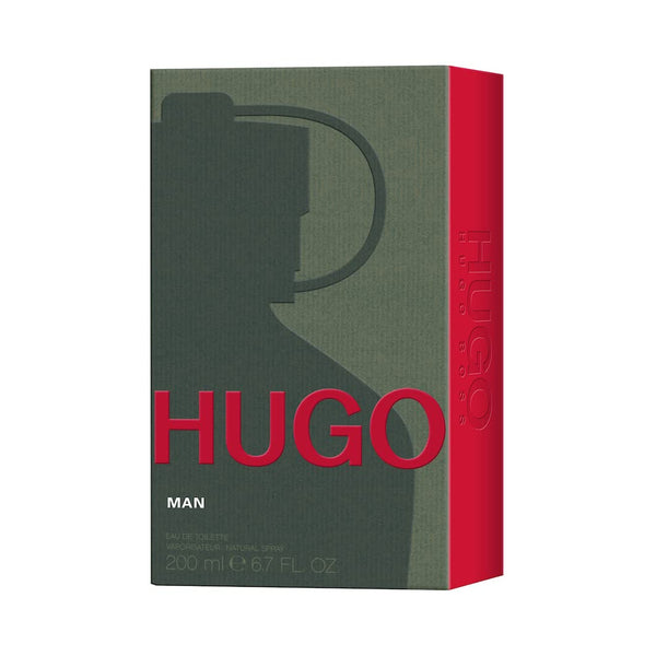 HUGO Man Eau de Toilette, Men's Perfume, Notes of Crispy Green Apple and Fir Balsam, Aromatic Fragrance, Medium Longevity, 200ml