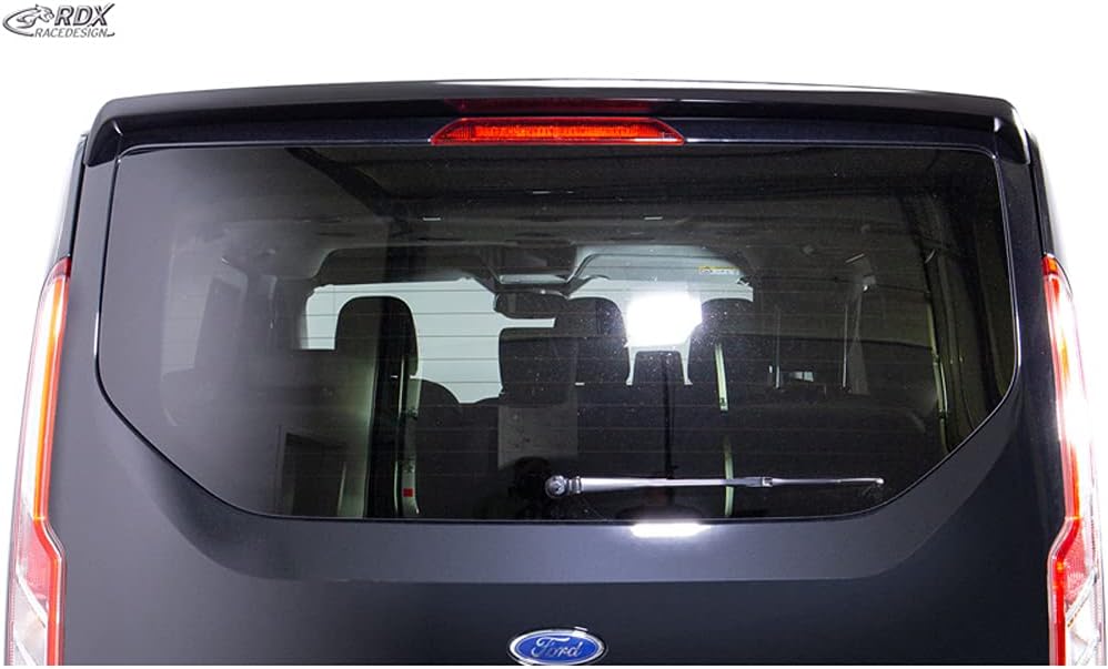 RDX Racedesign Roof spoiler compatible with Ford Tourneo Custom & Transit Custom 2012-2018 & FL 2018- (with hatch) (PUR-IHS)