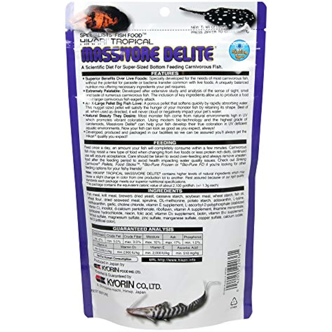 Hikari Usa Inc AHK22036 Massivore Delite 13.4-Ounce