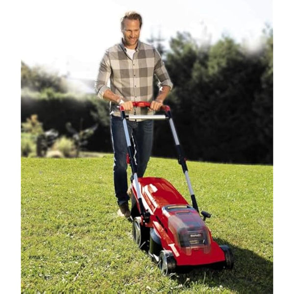 Einhell GE-CM 36/37 Li Power X-Change 36V Cordless Lawn Mower | 37cm Cutting Width, 45L Grass Box, 6 Cutting Heights | Solo Walk-Behind Lawnmower - Battery and Charger Not Included