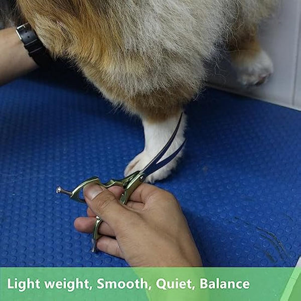 HASHIMOTO Curved Dog Grooming Scissors, Extremely Light Weight, 6.5 inch, 30 Degree Curved Blade, Matt Surface