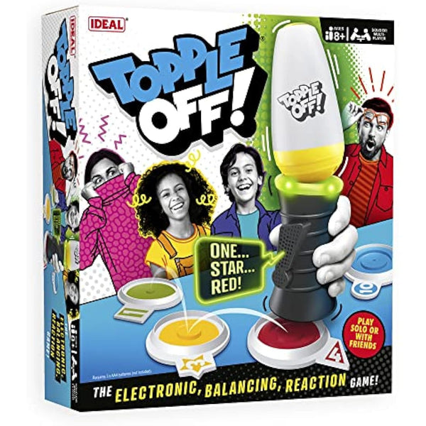 Ideal | Topple Off: The electronic, balancing, reaction game! | Family Games | For 1+ Players | Ages 8+