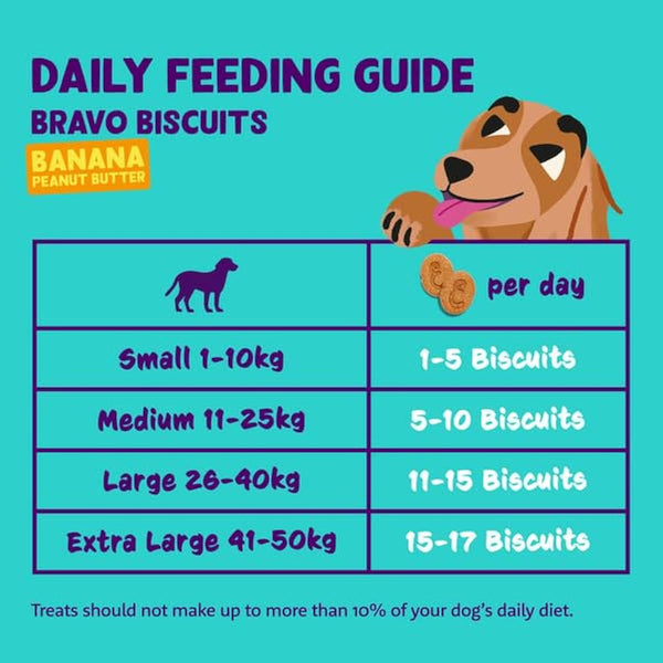 Edgard Cooper Natural Dog Treats - Banana Bravo Biscuits - (7 x 400g box), Grain Free, Plant-based Dog Treats, training treats packed with fresh fruit