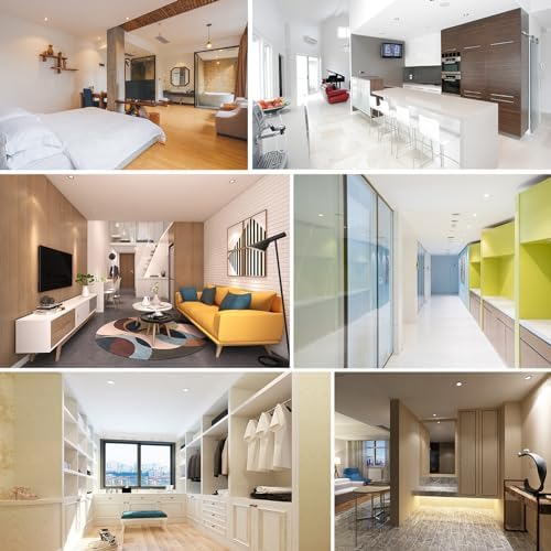 HiBay 10x GU10 Downlights Recessed LED Ceiling Lights Kitchen Spotlights Square Brushed Chrome Spot Light Fittings 240V