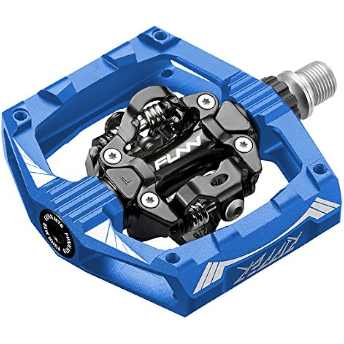 Funn Ripper Mountain Bike Clipless Pedals, Rocker Clip/Spring-Loaded Clip-in Mechanism, Compatible with SPD Cleats, 9/16" CrMo Axle Bicycle Pedals for MTB/Gravel Cycling