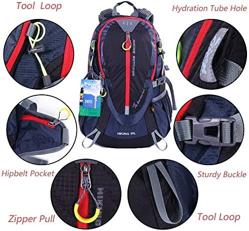 EGOGO 30L Outdoor Cycling Hiking Water-resistant Backpack Running Camping Daypack with Rain Cover S2310