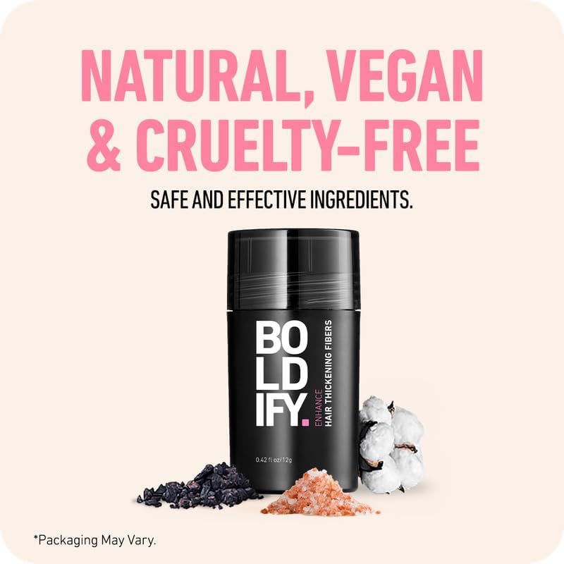 BOLDIFY Hair Fibres (56g) - Fill In Thinning and Fine Hair for an Instantly Fuller, Thicker Look - 14 Shades for Women and Men - Medium Brown