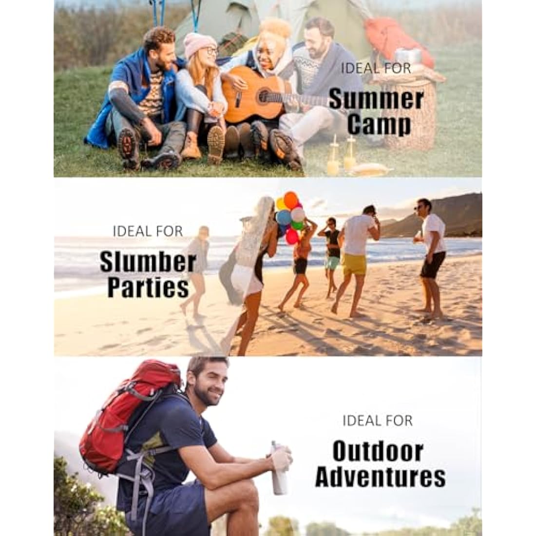 Sleeping Bags for Adults Backpacking Lightweight Waterproof- Cold Weather Sleeping Bag for Girls Boys Mens for Warm Camping Hiking Outdoor Travel Hunting with Compression Bags