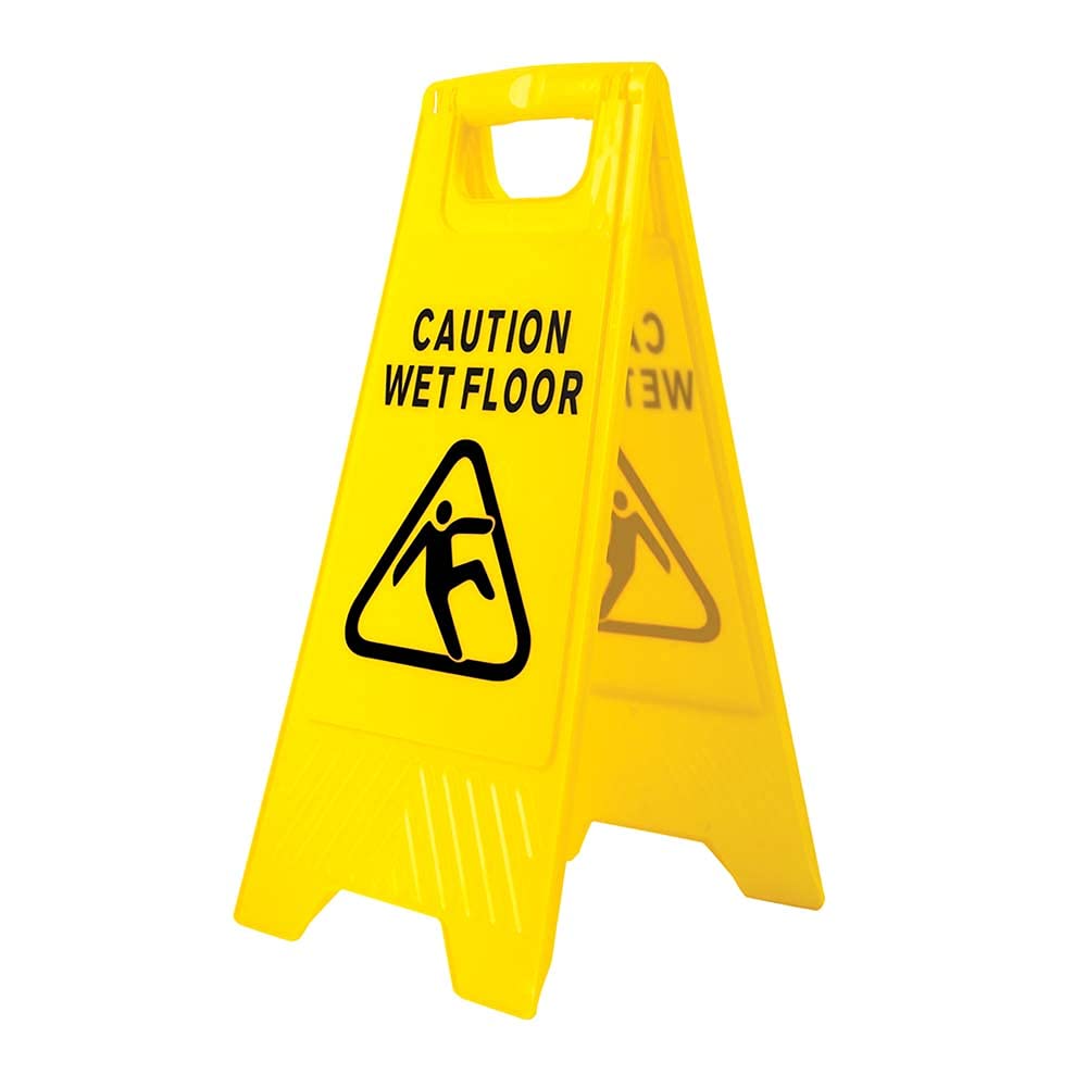 Portwest Wet Floor Warning Sign, HV20YER