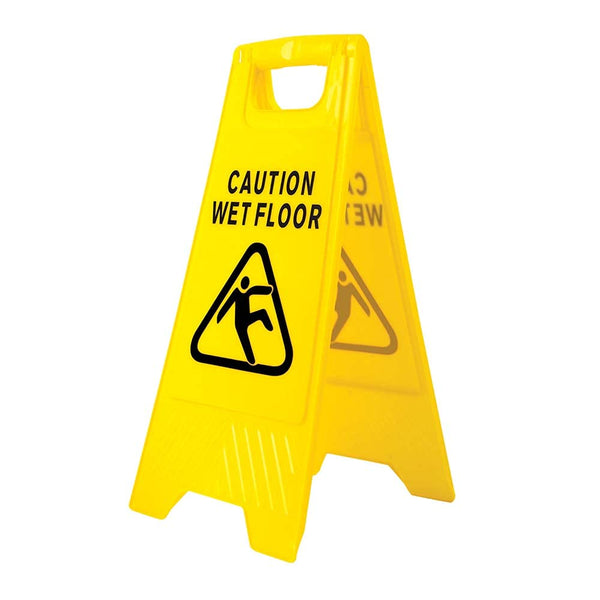 Portwest Wet Floor Warning Sign, HV20YER