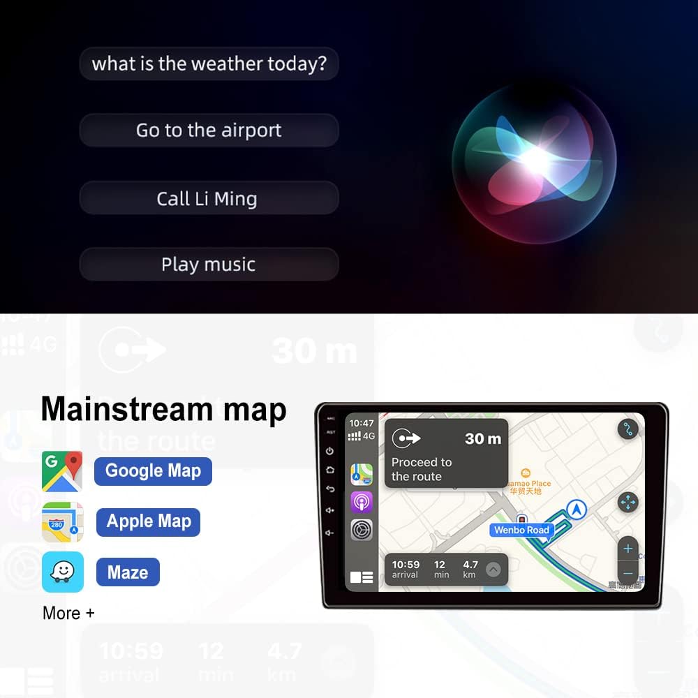 Carlinkit Wired CarPlay/ Android Auto Adapter for Radio Car, Need to install Autokit APK in the Car Radio, Support MirrorScreen/Online Upgrade, Black