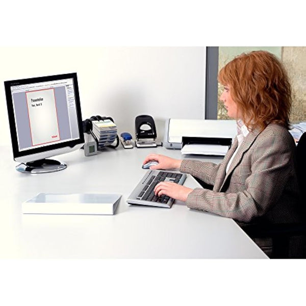 Esselte Essentials Presentation Binder, PP, 2 cm Ring Diameter, 49701 - A4, White