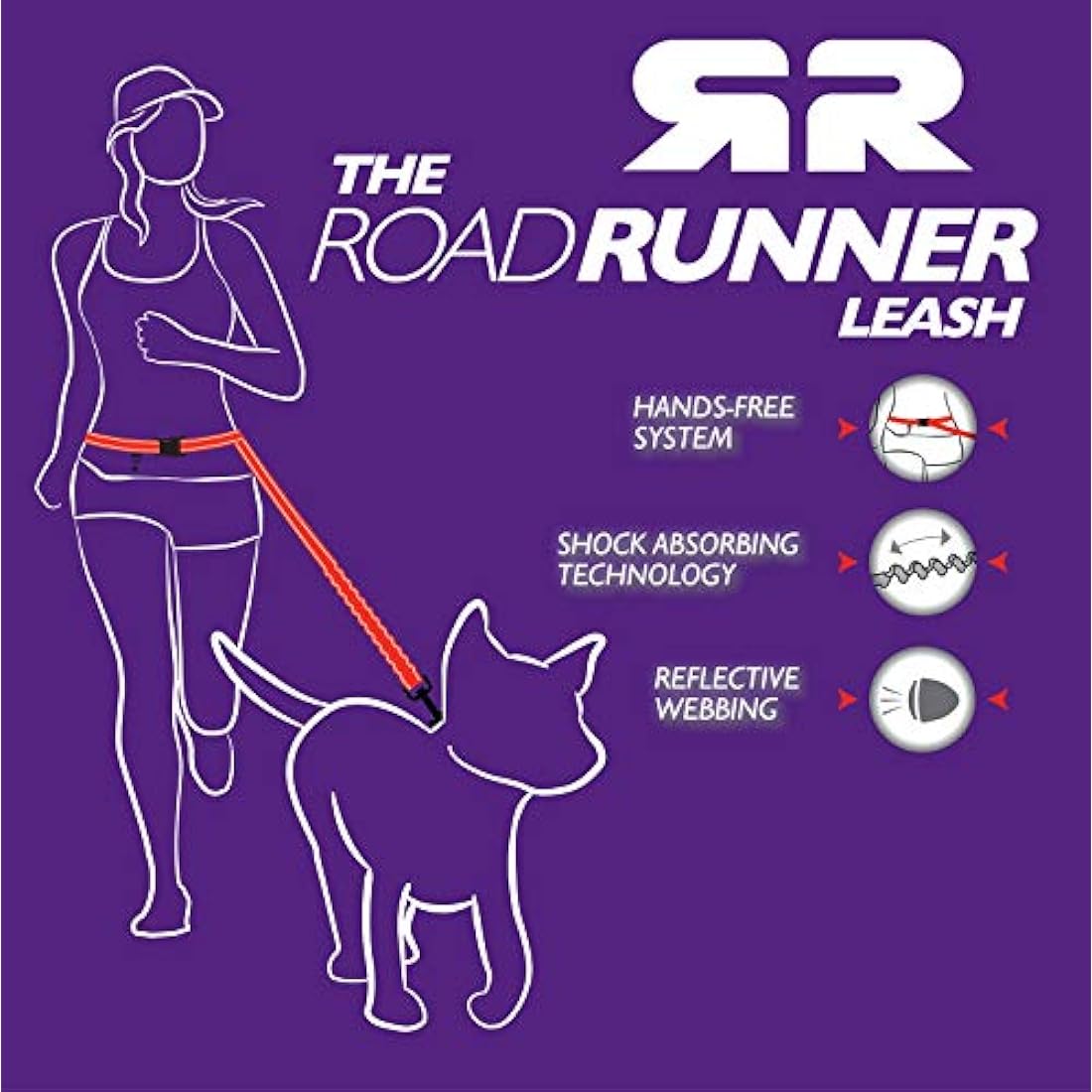 EzyDog Road Runner Dog Leash, Different Colours Available