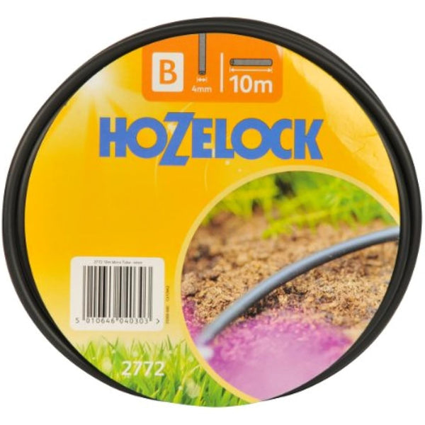 HOZELOCK - Micro Irrigation Hose ø 4mm 10 m: Highly Flexible, UV-resistant, Carries Water to Drippers/sprinklers, Can be Buried [2772P0000]